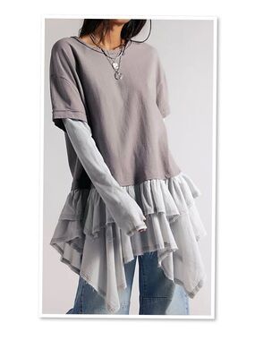 We The Free Tattered Love Tee/Tunic